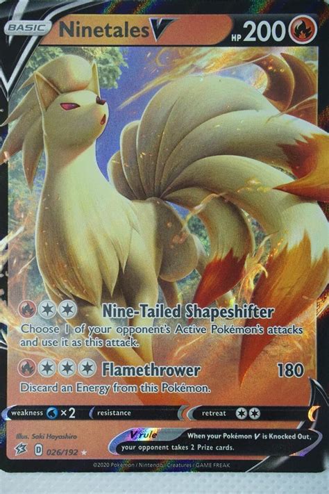 Ninetales V 26 192 Pocket Monster