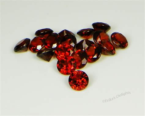 5mm Round Natural Mozambique Garnet 51cts VVS