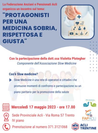 VIOLETTA PLOTEGHER RAPPRESENTERA SLOW MEDICINE ETS NELLINCONTRO