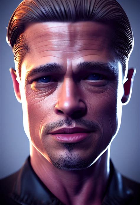 Brad Pitt Meet Joe Black Portrait Photorealistic Midjourney OpenArt