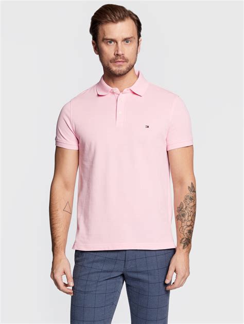 Tommy Hilfiger Polo 1985 Mw0mw17771 Różowy Slim Fit Modivo Pl