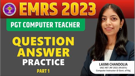 EMRS PGT Computer Teacher Vacancy Most Important Questions Part 1