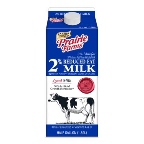 2 Reduced Fat Milk UHT Prairie Farms Dairy Inc