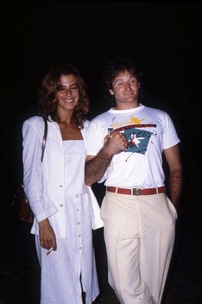 Entertainer Robin Williams And His Wife Valerie Velardi Attend A Robin Williams Robin Valerie