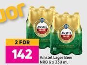 Amstel Lager Beer Nrb For X X Ml Offer At Game