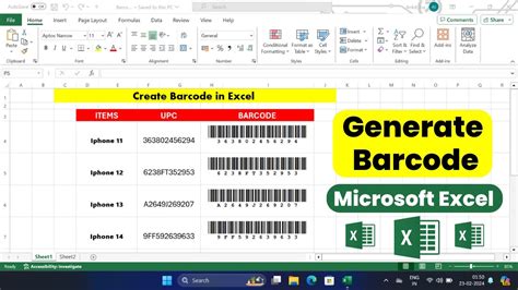 How To Create Barcode In Excel Barcode In Excel Formula Generate