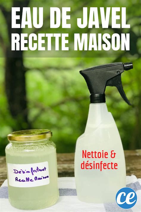 Eau De Javel Maison La Recette Facile Et 100 Naturelle