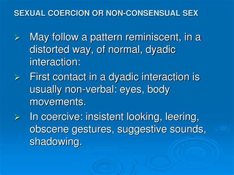 Ppt Sexual Coercion Or Non Consensual Sex Powerpoint Presentation