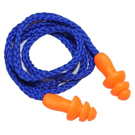 25 Pairs Corded Ear Plugs Soft Silicone Reusable Earplugs Noise ...