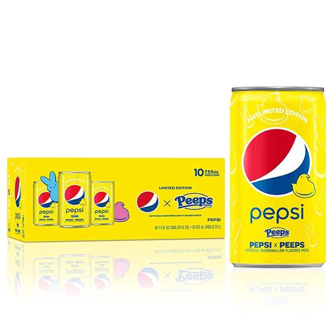 Pepsi x Peeps Soda Mini Cans 10 Pack Deals