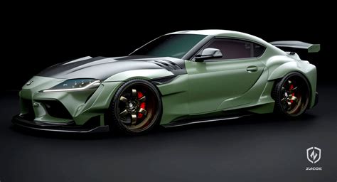 Toyota GR Supra Gets A Menacing Widebody Makeover By Zacoe