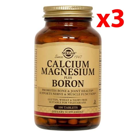 Solgar Calcium Magnesium Plus Boron 100 Tablet 3 Adet Fiyatları VitaminSAN