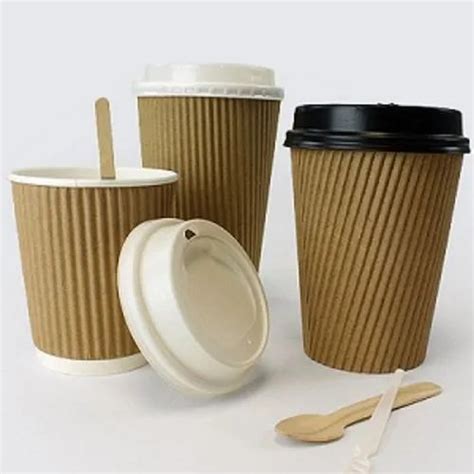 Brown 110Ml 350Ml Ripple Paper Cups Capacity 250 ML At Rs 2 5 Piece