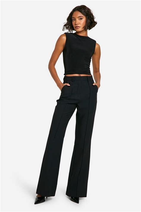 Tall Trousers Long Leg Trousers For Women Boohoo Uk