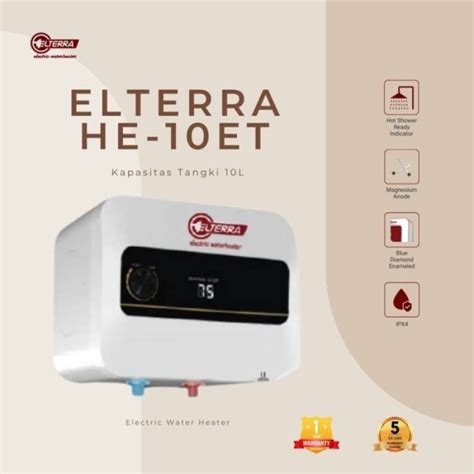 Jual Water Heater Listrik Elterra Liter He Et Pemanas Air He Et