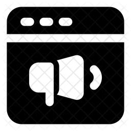 Content Creator Icon - Download in Glyph Style