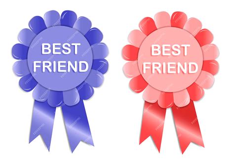 Premium Vector T To A Best Friend Award Badge