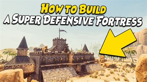 How To Build A Super Defensive Fortress CONAN EXILES YouTube