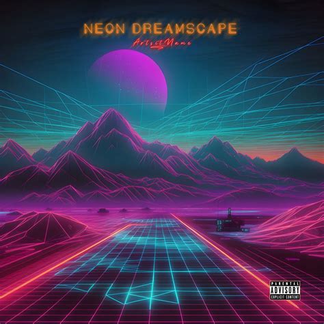 Buy Neon Dreamscape Cyberpunk Premade Album Cover Art • Buy Cover Artwork