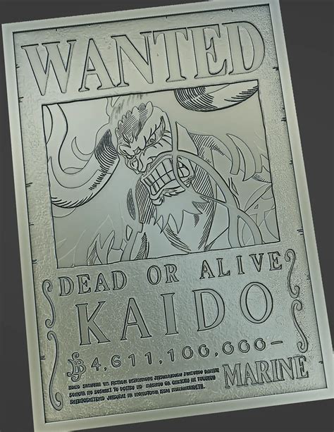 One Piece Wanted Kaidou Drawing Wanted Poster Of Kaido One Piece.