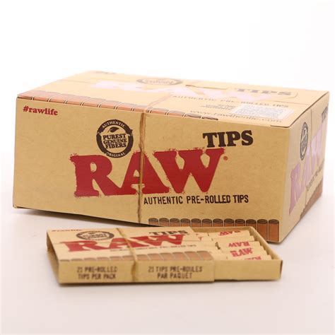 Raw Pre Rolled Natural Unrefined Rolling Tips