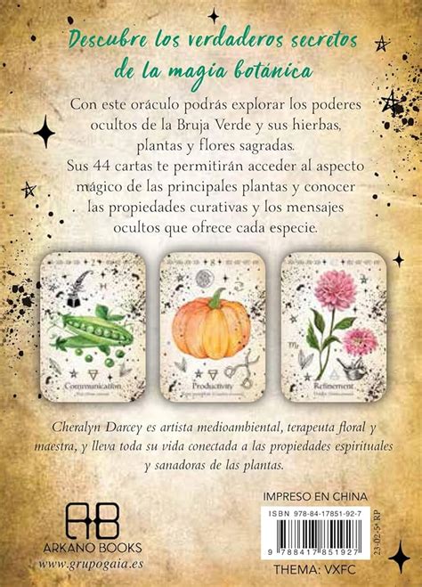 Oráculo de la Bruja Verde Libro y Cartas Tulsi Bazar