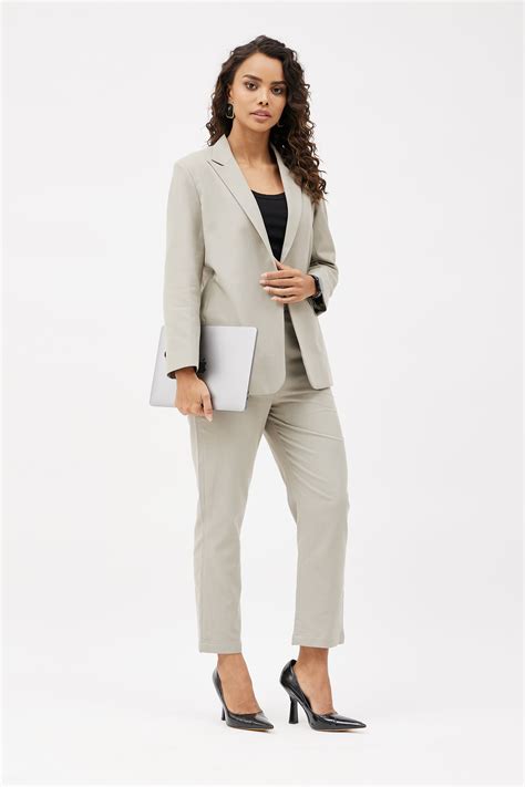 Aggregate More Than 78 Womens Grey Trouser Suit Vn