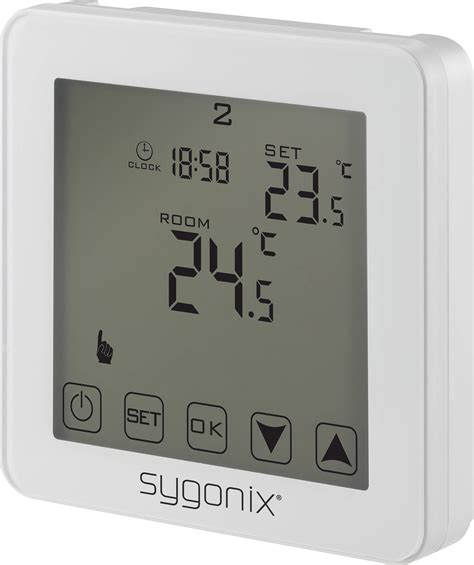 Thermostat D Ambiance Sygonix Touch Encastr Programme Hebdomadaire