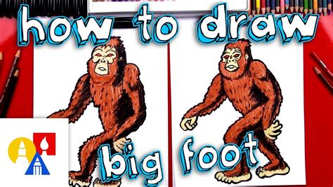 How To Draw Big Foot Sasquatch Youtube