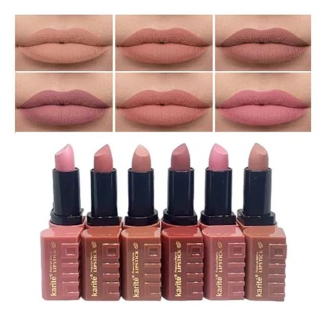 Set 6 Labiales En Barra Tonos Nude Tierra Tostado By Karite