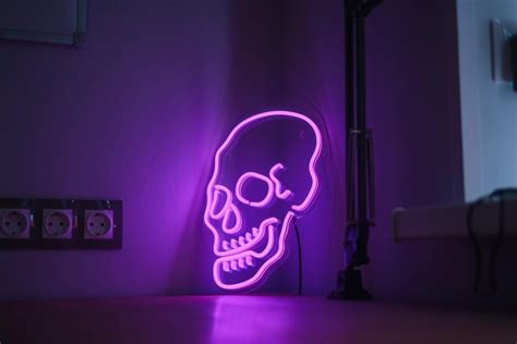 Череп - Неоновые вывески FLIX NEON