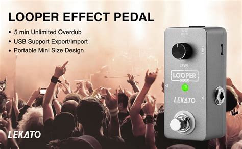 LEKATO Looper Pedal Gitarren Looper Effekt Pedal Loop Pedal Unlimited