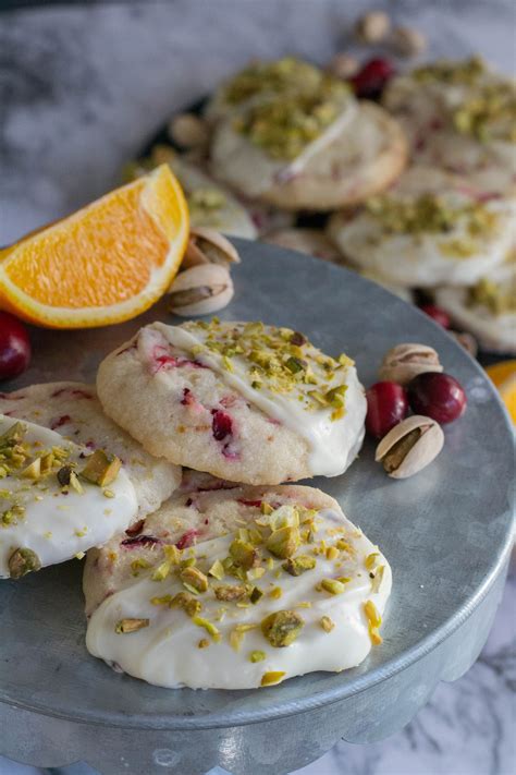 Fresh Cranberry Orange Shortbread Cookies What The Forks For Dinner