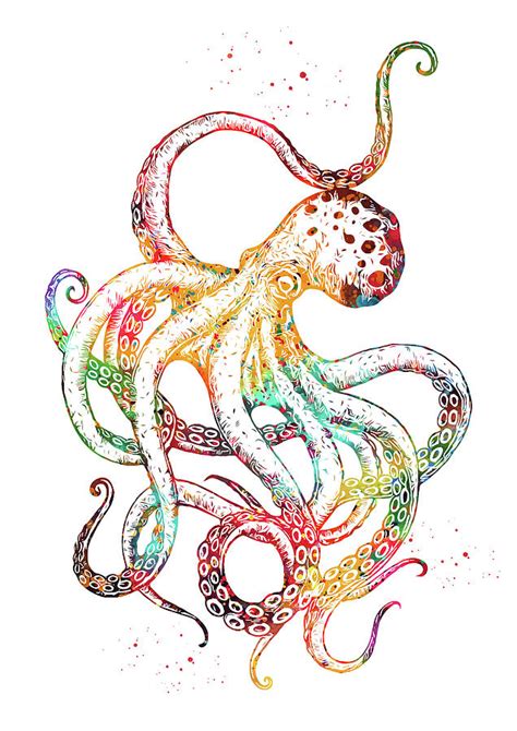 Octopus Digital Art By Erzebet S Fine Art America