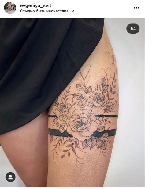 Pin By Janessa Womack On Tattoos Feminine Tattoos Floral Thigh