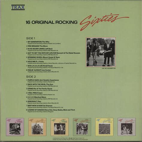 Various 60s And 70s Rocking Sixties 16 Original Hits Uk Vinyl Lp