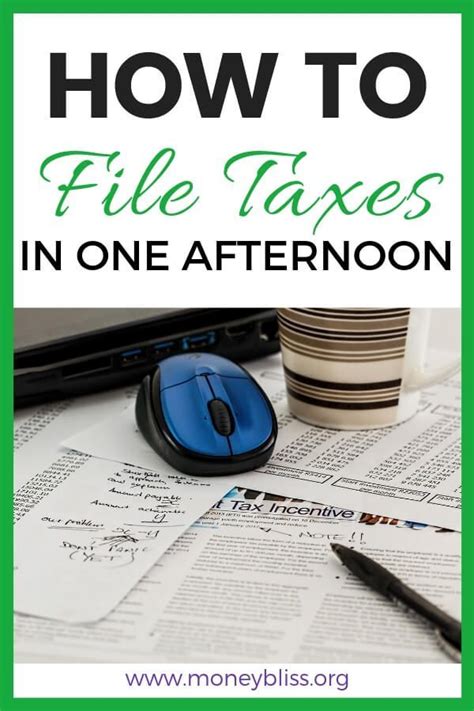 How To File Taxes Online In One Afternoon File Taxes Online Online