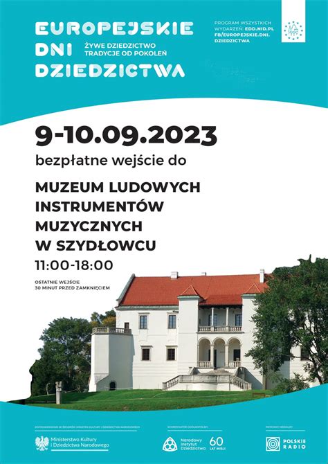 Europejskie Dni Dziedzictwa Muzeum Ludowych Instrument W Muzycznych W