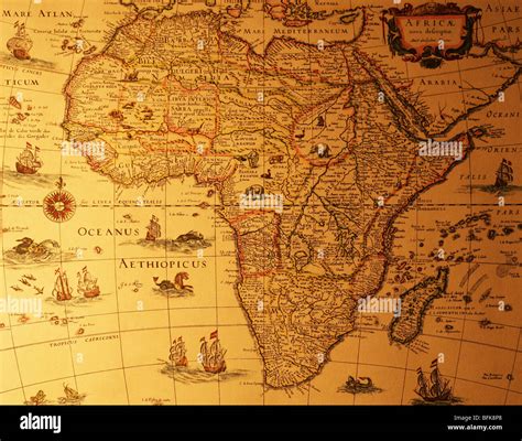 Mapa Antiguo De Frica Fotograf A De Stock Alamy