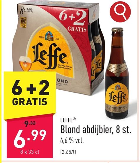 Leffe Blond Abdijbier St X Cl Promotie Bij Aldi