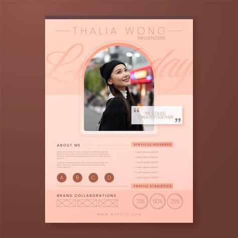 Free Vector Media Kit Design Template