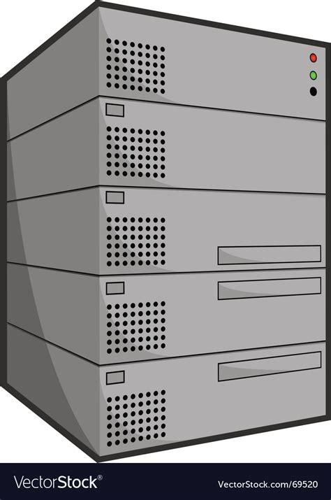 Server box Royalty Free Vector Image - VectorStock