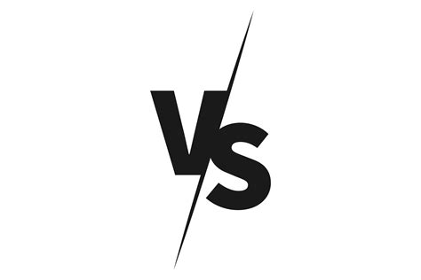 Vs Logo. Black Letters Emblem. Battle Ve Graphic by microvectorone ...