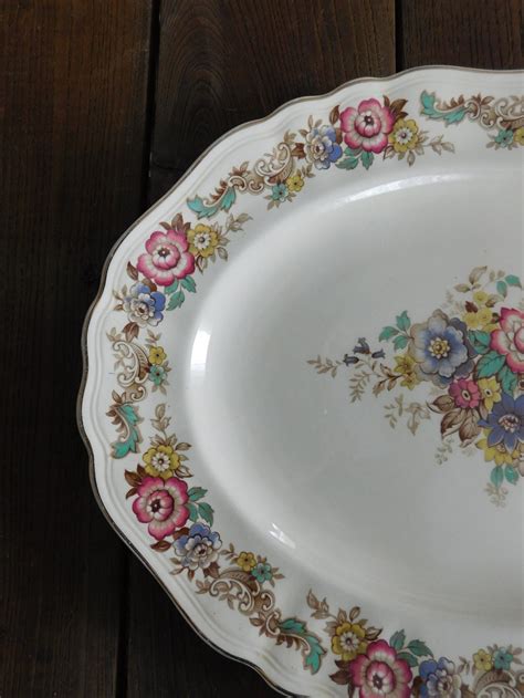 Vintage Sunshine J G Meakin England Platter Read Description Etsy