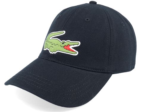 Large Logo Black Dad Cap Lacoste Keps Hatstore Se