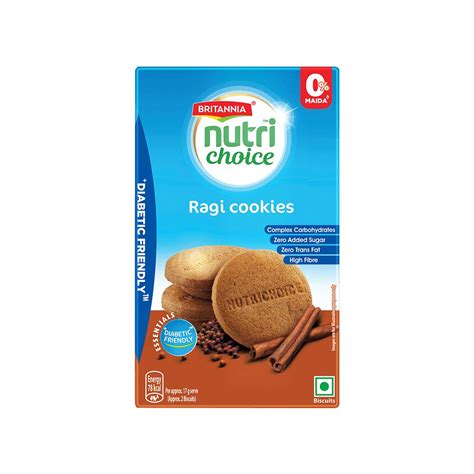 Britannia Nutrichoice Ragi Cookies Diabetic Friendly Biscuits Price