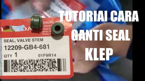 Cara Ganti Seal Klep Matic Vario Dll Youtube