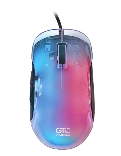 Mouse Gamer Usb 12800 Dpi Crystal Anime Gtc Anim01