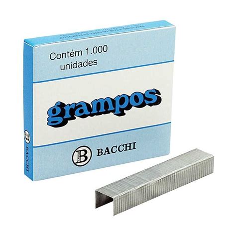 Grampo Rapid 9 22 Galvanizado Bacchi C 1000 Unid Na Papelaria Art Nova