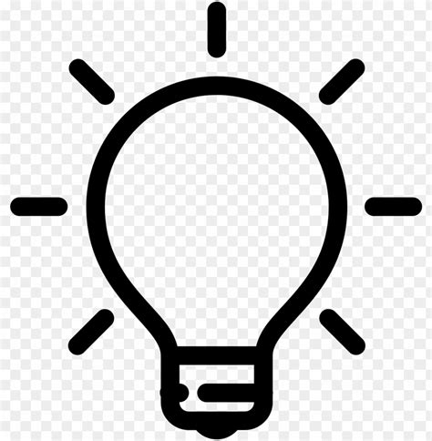 Light On Icon Light Bulb Transparent Background Png Image With